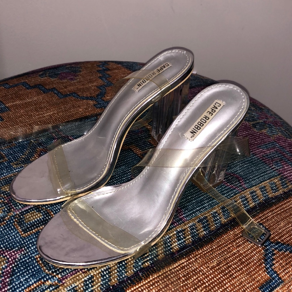 Clear heels